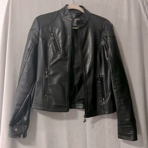 Genuine Leather Armani Collezioni Jacket - Size Large